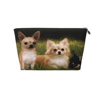 Bébés Chiens Chihuahua, Trousse de Maquillage Trousse à cosmétiques Trousse de Toilette de Voyage Portable Pochette de Toilette