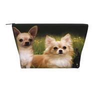 Bébés Chiens Chihuahua, Trousse de Toilette Trousse de Maquillage Sac à cosmétiques Trousse de Toilette de Voyage Portable