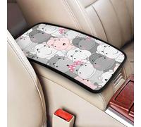 Bébés hippopotames mignons,Coussin de protection universel pour accoudoir de console centrale de véhicule, doux et confortable, pour poignée de maintien.