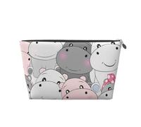Bébés hippopotames Mignons, Trousse de Toilette Trousse de Maquillage Sac à cosmétiques Trousse de Toilette de Voyage Portable