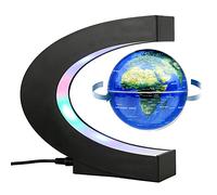 BEBEVOGUE Globe Terrestre Flottant à Lévitation Magnétique | Éclairage LED, Globe Lumineux, Décoration pour Bureau,Maison ou Chambre,Cadeau d’Anniversaire pour Hommes et Enfants