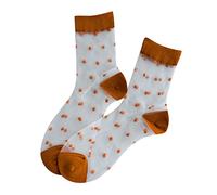 BebeXi Chaussettes pour homme 43-46 Chaussettes d'été à pois transparents confortables avec support, Ye2, taille unique