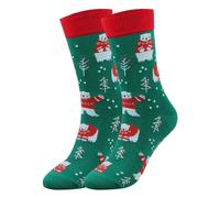 BebeXi Chaussettes pour homme 43-46 courtes et femmes, chaussettes mignonnes amusantes avec Père Noël, renne, bonhomme de neige, motif de bonbons, chaussettes de Noël avec semelle pour enfants, AG,