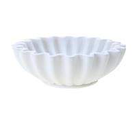 BEBIKR Bol à tremper, bol festonné en résine, plateau décoratif contemporain en résine, bol décoratif contemporain en résine artisanale, bol à volants pour décoration d'intérieur, bol décoratif unique