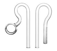 BEBIKR Entrée et sortie de rotation en verre transparent pour Tetra et autres filtres faciles à installer