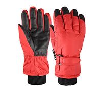 BEBIKR Gants de neige imperméables pour enfants - Motif animal de dessin animé - Doublure en peluche - Chaudes - Gants de ski pour filles