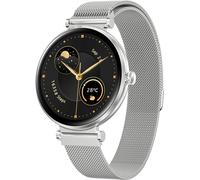 Bebinca Montre Connectée Femme Avec Fonction Téléphone, Écran Tactile Carré Hd 1,32"", Tracker Fitness, Étanchéité Ip68/Fréquence Cardiaque/120+ Modes Sport Pour Android Ios (Argent)[Z200]