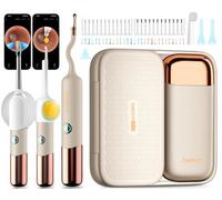 BEBIRD Earsight Ultra Camera Oreille Nettoyage - Otoscope oreille Flexible et Lumière - Kit d'ear cure (cure-oreille, pince à cérumen, goutteur) pour examen ORL à domicile - Adultes & Enfants