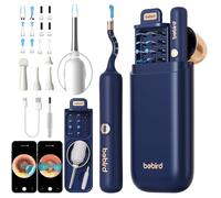 Bebird Otoscope Oreille, 1920P HD Flexible Camera Iscope, Caméra Oreille avec Pince, Nettoyant Oreille pour l'examen des oreilles/nez/gorge, Outil de Nettoyage d'oreille pour Adultes et Enfants