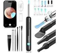 Bebird Otoscope Oreille -Enlever le Cérumen - Caméra de Nettoyage des Oreilles WiFi HD 1080P - Caméra Auriculaire 3,5 mm avec 6 LED