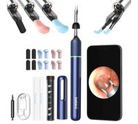 Bebird Pro Outil de retrait de cérumen Note5 avec pinces pour appareil photo, otoscope nettoyeur d'oreille avec caméra et lumière, dissolvant de cérumen sans fil, détecteur visuel d'oreille, nettoyage