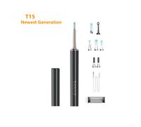 (Bebird T15 Noir) T15 R1 Nettoyeur d'oreilles visuel Minifit 2 en 1 Endoscope pour l'acné Outil d'élimination