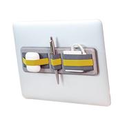 Beblau Shift Organiseur technique portable adhésif pour ordinateurs portables, câbles, sacs à dos | Accessoires informatiques, bureau et maison, disque dur externe | Jaune