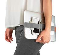 Beblau SLIM Organiseur électronique portable pouvant être fixé à votre ordinateur portable et carnet | Organiseur de sac à dos et de bureau Travail, maison et école | Cadeau d'anniversaire | Gris