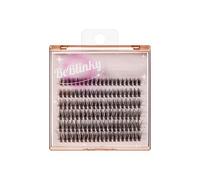 BeBlinky Kit d'extension de faux cils 07, 9 mm-16 mm, bande fine, facile à appliquer et à enlever, aucun dommage aux cils naturels, 120 extensions de cils - Volume Wispy