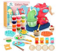 BEBOAN Lot de 42 accessoires de pâte à modeler pour enfants à partir de 3 ans - Machine à glace et presse à pétrir - Jouet pour garçons et filles
