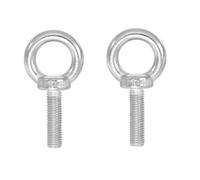 Bebochoi 2 Pièces M14*80 Boulons à Oeil, Acier Inoxydable 304 Boulons, Vis pour Anneau de Levage, Filetage Mâle Oeillet Inox Vis pour Levage de Vie et Divers Equipements