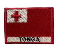 Bebuz Écusson brodé à thermocoller ou à coudre Motif drapeau des Tonga
