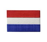 BeBuz Écusson brodé drapeau de tous les pays (4,5 x 3 cm) à thermocoller ou à coudre, pour veste, sac à dos, chapeau, loisirs créatifs (Pays-Bas)
