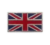 BeBuz Écusson brodé drapeau de tous les pays (4,5 x 3 cm) à thermocoller ou à coudre, pour veste, sac à dos, chapeau, loisirs créatifs (Royaume-Uni)