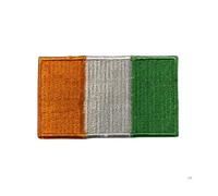 BeBuz Écusson brodé drapeau de tous les pays (4,5 x 3 cm) à thermocoller ou à coudre, pour veste, sac à dos, chapeau, loisirs créatifs (Irlande)