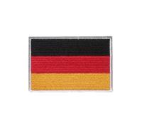 BeBuz Écusson brodé drapeau de tous les pays (4,5 x 3 cm) à thermocoller ou à coudre, pour veste, sac à dos, chapeau, loisirs créatifs (Allemagne)