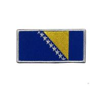 BeBuz Écusson brodé drapeau de tous les pays (4,5 x 3 cm) à thermocoller ou à coudre sur une veste, un sac à dos, un chapeau, pour loisirs créatifs (Bosnie)