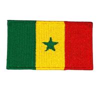 Bebuz Écusson brodé drapeau du Sénégal à repasser ou à coudre sur tissu Patch de réparation tactique militaire - Emblème