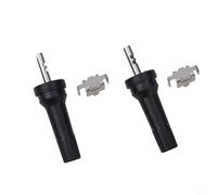Bebykilemi 2 pcs TPMS Système de surveillance de la pression des pneus Capteur Valve Stem Service Kit pour Voitures Motos 11,5 mm Caoutchouc Noir Cuivre