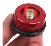 Bebykilemi Adaptateur de gaz butane pour réchaud de camping - Convertisseur long vers réservoir plat - En alliage d'aluminium et cuivre - Connecteur de cuisson en plein air - Fixation pour brûleur de