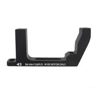 Bebykilemi Adaptateur d'étrier de frein à disque pour vélo - Montage plat sur poteau - 160 mm - En alliage d'aluminium usiné CNC - Cyclocross - Pour vélo (avant)