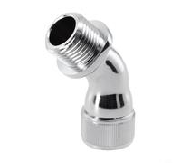 Bebykilemi Adaptateur universel en laiton chromé 45 degrés extensible femelle pour raccord de plomberie coudé mâle pour changement de direction de flux plus finition Leng