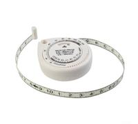 Bebykilemi BMI Mètre ruban rétractable avec calculatrice pour le suivi de la santé, portée de 150 cm avec fonction de verrouillage à bouton-poussoir pour une taille précise, la poitrine, les hanches