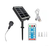 Bebykilemi Boîte de contrôle de guirlande lumineuse solaire haute puissance 3,7 V/24 V avec contrôleur de carte de circuit imprimé et port de type C pour kits de panneaux solaires extérieurs (3 V)