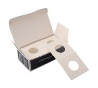 Bebykilemi Boîte de rangement carrée en carton pour collection de pièces de monnaie, supports de protection pour 12 tailles différentes, comprend 50 emplacements pour une organisation sécurisée