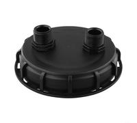 Bebykilemi Bouchon adaptateur de réservoir IBC avec couvercle ventilé de 163 mm et filetage mâle de 2 cm pour barils de stockage d'eau DN150, connecteur de couvercle de sortie en plastique pour une
