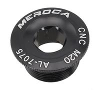 Bebykilemi Boulon de fixation pour manivelle de vélo de route en alliage d'aluminium M19/M20 pour chaîne de VTT compatible avec PROWHEEL FSA IXF LEBYCLE creux (noir)