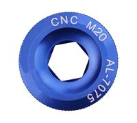 Bebykilemi Boulon de fixation pour manivelle de vélo de route en alliage d'aluminium M19/M20 pour chaîne de VTT compatible avec PROWHEEL FSA IXF LEBYCLE creux (bleu)