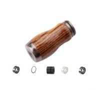 Bebykilemi Bouton de poignée de moulinet de pêche compatible avec les moulinets DAIWA en forme de goutte d'eau, kit de pièces de rechange avec roulements à roulements, design en bois et plastique