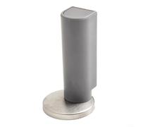 Bebykilemi Butée de porte magnétique en acier inoxydable avec technologie à ressort hydraulique, fixation au sol ou au mur, butée de porte antibruit, pour maison, bureau, hôtel, dortoir (gris)