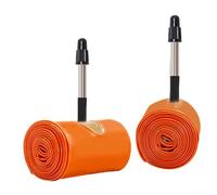 Bebykilemi Chambre à air ultra légère en TPU pour vélo de montagne 29er 29 x 1,75/1,9/2,0/2,1/2,2/2,3/2,4/2,5 - 35-40 C - Valve en alliage d'aluminium léger - Orange - 88 g - Pour VTT (2 x 29 x 1,9