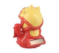 Bebykilemi Chat porte-bonheur automatique à détection de lumière - Décoration de voiture à énergie solaire pour la maison et le bureau - Blanc (rouge)