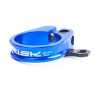 Bebykilemi Collier de serrage pour tige de selle de vélo avec guide de câble 31,8 mm/34,9 mm en alliage d'aluminium à dégagement rapide Design creux léger pour VTT route pour vélo Collier de serrage
