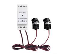 Bebykilemi Compteur d'énergie pour système solaire photovoltaïque, alimentation monophasée 500 A/750 A avec contrôle par application WiFi et 2 pinces CT pour courant de tension réelle (750 A)