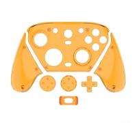 Bebykilemi Coque rigide en PC transparent pour manette GameSir G7 Pro, imperméable, résistante aux rayures et facile à nettoyer, orange transparent