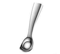 Bebykilemi Cuillères à crème glacée, cuillère à biscuits, cuillère à fruits pour crème glacée, fruits, pâte à biscuits et boulettes de viande en acier inoxydable avec base debout (acier inoxydable)