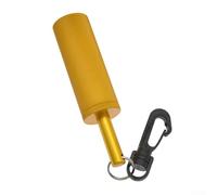 Bebykilemi Dispositif de signal de plongée sous-marine en alliage d'aluminium avec rotation à 360° pour clip BCD pour la communication avec tuba et la sécurité maritime (jaune)