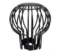 Bebykilemi Filtre de gouttière en plastique extensible pour tuyau de descente - Pour les débris de feuilles et la saleté - Facile à installer sans outils - Noir - 12,5 x 14,5 cm