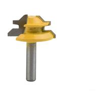 Bebykilemi Fraise à 45 degrés avec verrou de tige de 8 mm pour le travail du bois compatible avec le carbure de tungstène avec revêtement résistant à la chaleur et machine de coupe en bois massif MDF