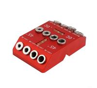 Bebykilemi Gabarit de guidage de trou multi-angles en aluminium avec trous de 0,9 cm, 5,6 cm, 1,9 cm, 3/4,6 cm pour poteau de pont droit et coudé, garde-corps et bricolage du bois (C)